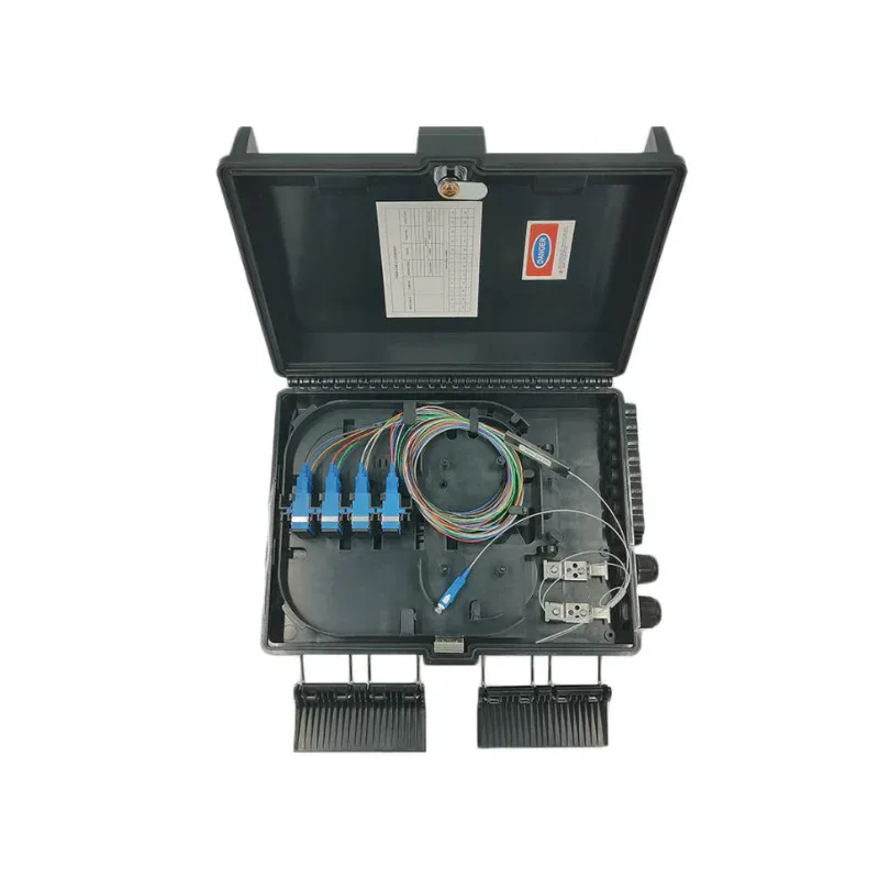 FAT-1BY4 - Fiber Access Terminal Indoor BLACK 4C loaded