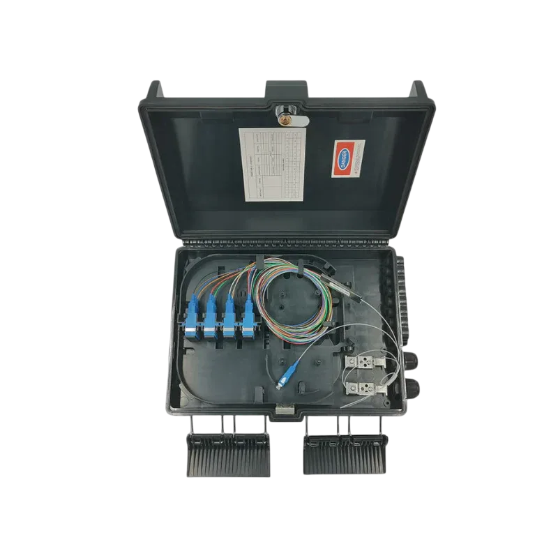 FAT-1BY4 - Fiber Access Terminal Indoor BLACK 4C loaded